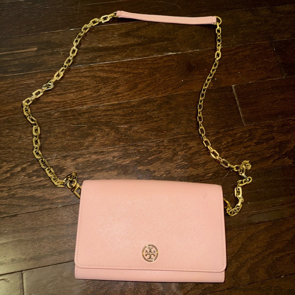 Pink Tory Burch Envelope Crossbody